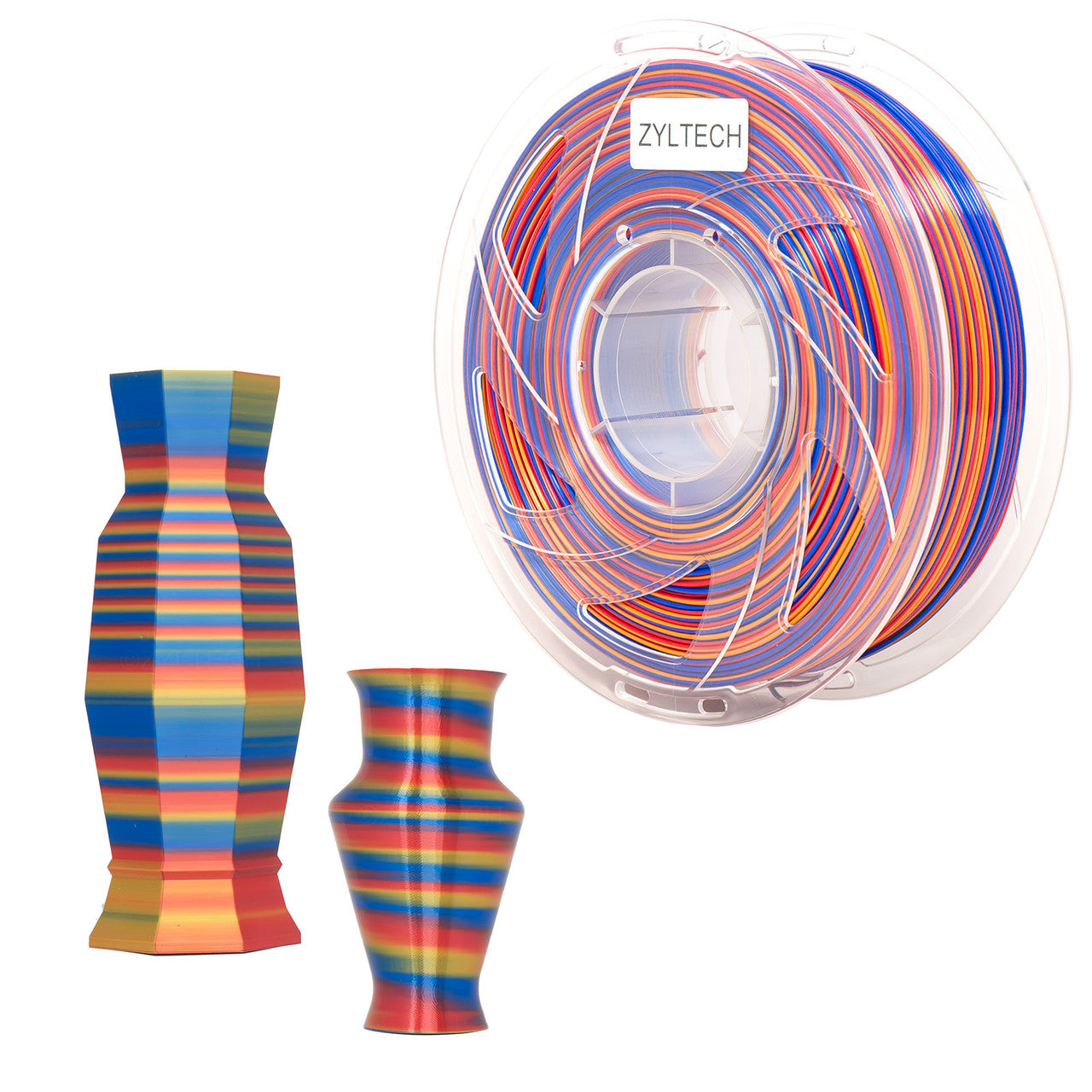 Silk Kaleidoscope Tri-Color